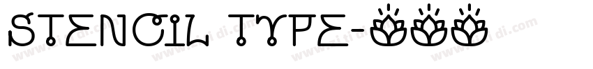 stencil type字体转换